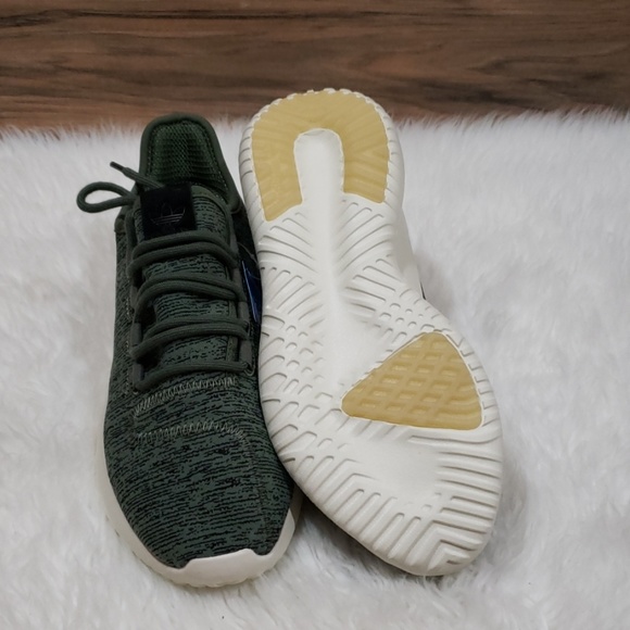 New Adidas Tubular Green Running Sneakers - Picture 3 of 8